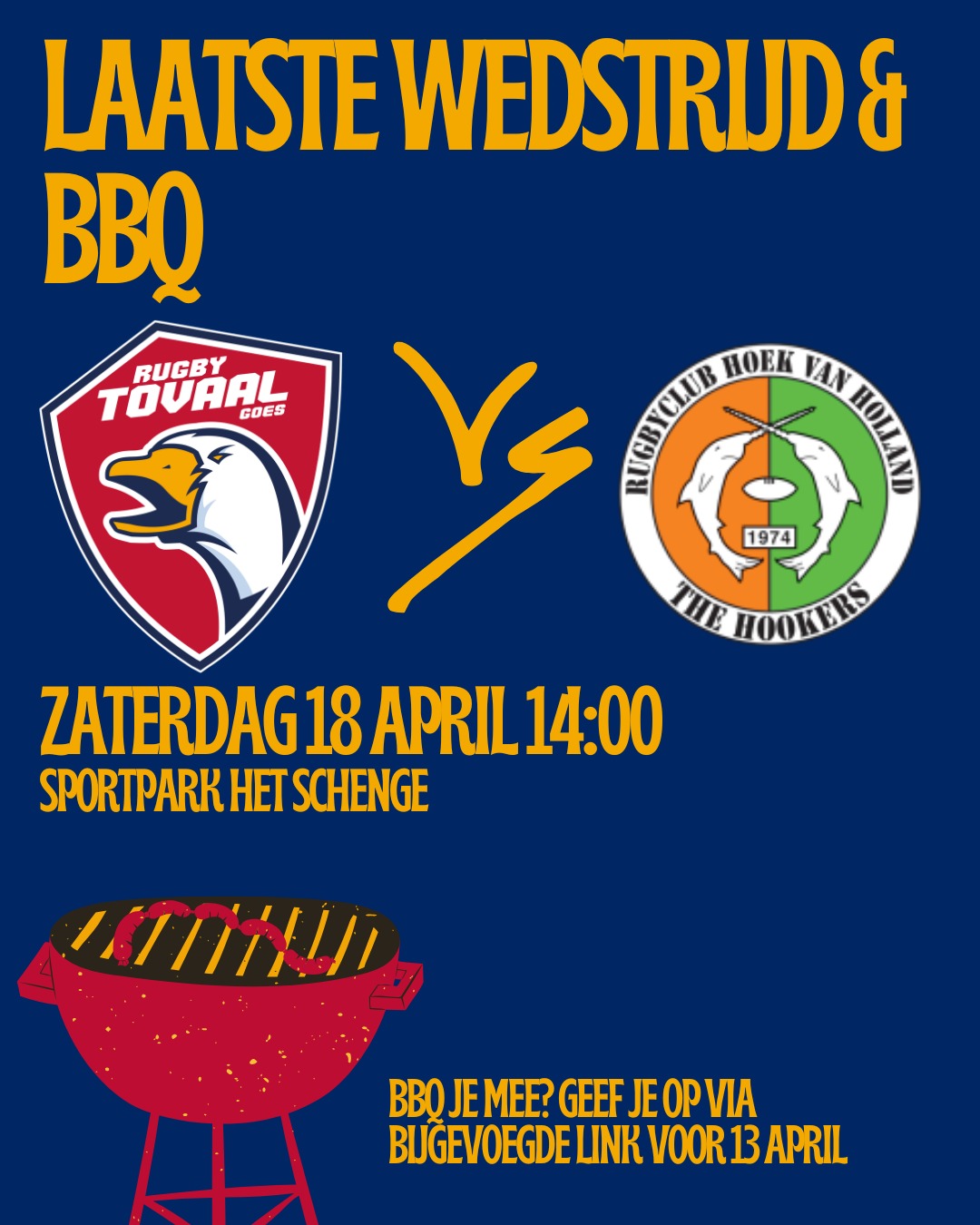 Laatste wedstrijd BBQ 2026